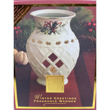 Load image into Gallery viewer, Lenox Winter Greetings Tea Light Warmer, Holiday Fragrance Warmer By Catherine McClung