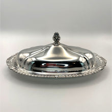 Load image into Gallery viewer, Vintage Sheridan Silver Plate Butter Dish Lidded Relish Tray
