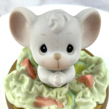 Load image into Gallery viewer, Vintage Precious Moments Lettuce Pray Mouse Porcelain Figurine by Enesco 1996