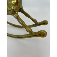 Load image into Gallery viewer, Vintage Solid Brass Rocking Horse Figurine