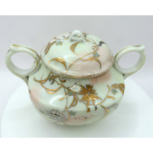 Load image into Gallery viewer, Vintage Nippon Style Moriage Creamer &amp; Sugar Bowl Set Hand Painted Gold Floral