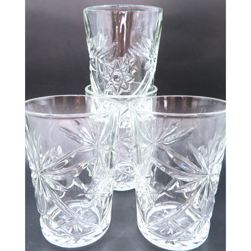 Anchor Hocking Prescut Flat Tumblers 4.5
