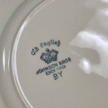 Load image into Gallery viewer, Johnson Bros. Old English &quot;Prince of Wales&quot; Teal Ivory Square Plate - Sold Separately