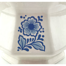 Load image into Gallery viewer, Vtg Avon Teapot Single Serve White Ceramic and Blue Floral Design, Farmhouse Cottage Core Decor