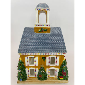 Spode World Of Christmas Town Hall Votive Tealight Candleholder