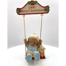 Load image into Gallery viewer, Vintage Enesco Winter Memories Ornament Memories of Yesterday