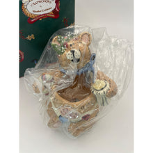 Load image into Gallery viewer, Blue Sky Ceramic Baby Bear Christmas Trinket Holder