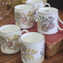Load image into Gallery viewer, Wedgwood Lichfield Bone China Demitasse Cups Set of 5