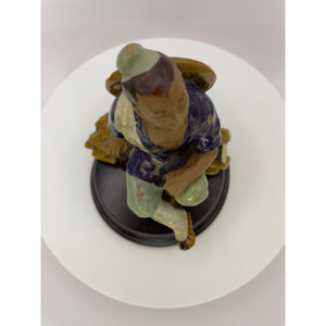 Vintage Shiwan Ceramic Glazed Chinese Figurine Mud Man