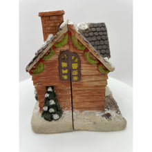 Load image into Gallery viewer, Vintage Mini Christmas House That Opens with Elves on the Inside