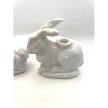 Load image into Gallery viewer, Ceramic Lamb and Bunny Mini Candle Holders