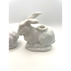 Ceramic Lamb and Bunny Mini Candle Holders