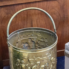Load image into Gallery viewer, Vintage Brass Peerage of England Coal Bucket