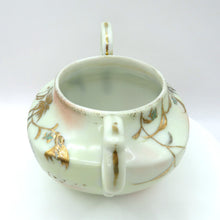 Load image into Gallery viewer, Vintage Nippon Style Moriage Creamer &amp; Sugar Bowl Set Hand Painted Gold Floral