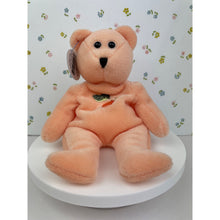 Load image into Gallery viewer, Classy Tassy&#39;s Bears TLC Beanbag Teddy Bear - Peaches Gorja 1998