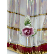 Load image into Gallery viewer, Vintage Porcelain Luster Girl Figurine, Ball Gown with Rose Details
