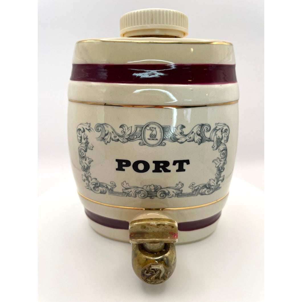 Vintage English Royal Victoria Wade Ceramic Port Decanter