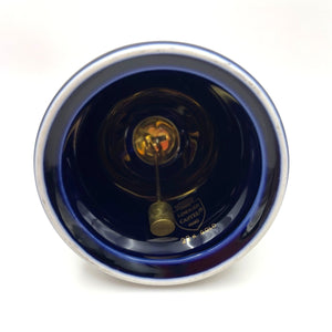 Limoges Castel France Porcelain Bell, Cobalt Blue and 22K Gold, Made in France
