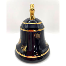 Load image into Gallery viewer, Limoges Castel France Porcelain Bell, Cobalt Blue and 22K Gold, Made in France