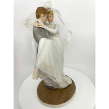 Load image into Gallery viewer, Bride and Groom Figurine by Enesco Treasured Memories, Carrying Over the Threshold, Cake Topper