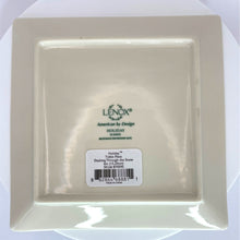 Load image into Gallery viewer, Lenox Holiday Tidbit Plate - Dashing Through the Snow - 6&quot; Square Plate