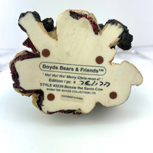Load image into Gallery viewer, Boyds Bears Bessie the Santa Cow Boyds Collection Merry Chrismoos 1994 No 2239