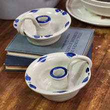 Load image into Gallery viewer, Salt Glazed W.P.F. Williamsburg Pottery Candle Holders