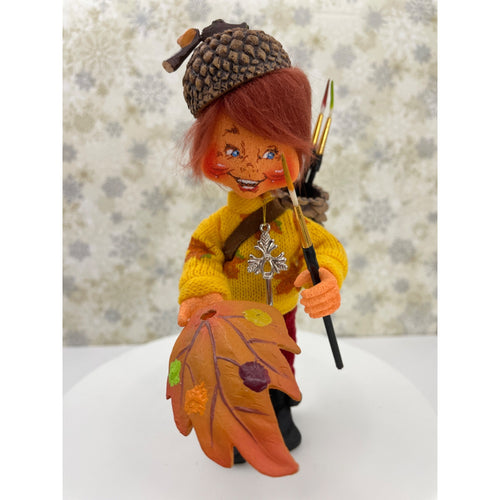 Annalee Thimbles Collection Blaze The Fall Leaf Painter Elf