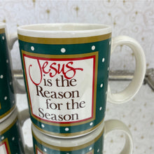 Load image into Gallery viewer, Vintage Jesus is the Reason for the Season - 1985 Sonrise Creations Coffee Cup Mug