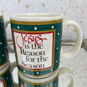 Vintage Jesus is the Reason for the Season - 1985 Sonrise Creations Coffee Cup Mug