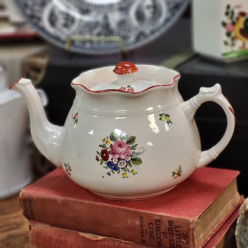 Vintage Arthur Wood Teapot, Made in England Floral Teapot