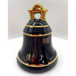 Limoges Castel France Porcelain Bell, Cobalt Blue and 22K Gold, Made in France