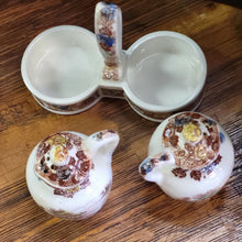 Load image into Gallery viewer, 1960&#39;S NASCO Mountain Woodland Salt &amp; Pepper Shaker with Caddie