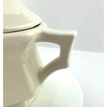 Load image into Gallery viewer, Vtg Avon Teapot Single Serve White Ceramic and Blue Floral Design, Farmhouse Cottage Core Decor