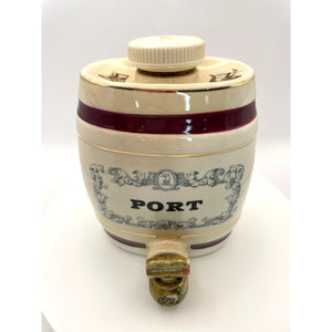 Vintage English Royal Victoria Wade Ceramic Port Decanter