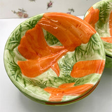 Load image into Gallery viewer, Springtime Serving Dessert/Berry Bowls with Carrot Motif, Easter Serving Decor