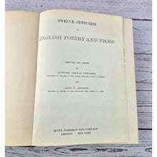Load image into Gallery viewer, Antique Book - Twelve Centuries of English Poetry and Prose 1910