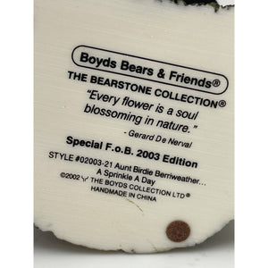 Boyds Bears - Aunt Birdie Berriweather A Sprinkle A Day, The Bearstone Collection