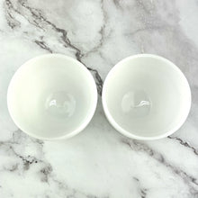 Load image into Gallery viewer, Vtg Anchor Hocking Milk Glass Grape Leaf Retro Mid Century Desert Cups Set of 2