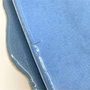 Blue Harker Cameoware - Dainty Flower Blue Virginia Bread and Butter Dessert Plate - Set of 4