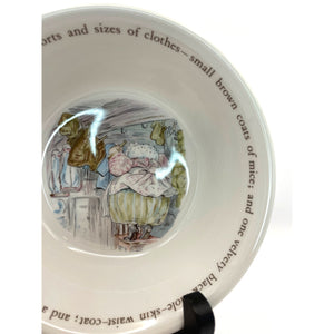 Wedgwood China Mrs. Tiggy-Winkle Bowl, Beatrix Potter Collectible, Made in England