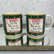 Load image into Gallery viewer, Vintage Jesus is the Reason for the Season - 1985 Sonrise Creations Coffee Cup Mug