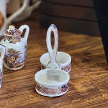 Load image into Gallery viewer, 1960&#39;S NASCO Mountain Woodland Salt &amp; Pepper Shaker with Caddie