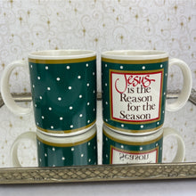 Load image into Gallery viewer, Vintage Jesus is the Reason for the Season - 1985 Sonrise Creations Coffee Cup Mug