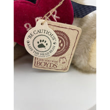 Load image into Gallery viewer, Boyd&#39;s Bear With &quot;BEAR HUGS&quot; Red Heart Pillow, Huggabee Stuffed Plush Toy