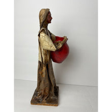Load image into Gallery viewer, Mexican Folk Art Figurines Vintage Handmade Paper Mache Dolls Woman with Jug
