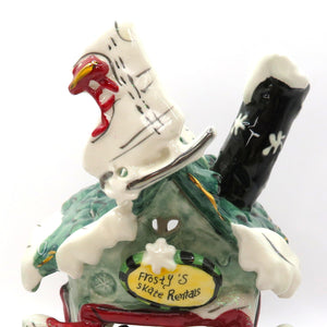 Blue Sky Clayworks Frosty’s Skate Rentals Heather Goldminc Tealight House Xmas