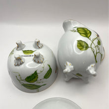 Load image into Gallery viewer, Porcelain I. Godinger Cream and Sugar Jardin Pattern