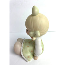Load image into Gallery viewer, Precious Moments Figurine Bless Your Soul Girl Sitting with Hole in Shoe #531162
