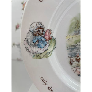 Beatrix Potter Mrs. Tiggy-Winkle Decorative Plate, Wedgwood China, Made in England